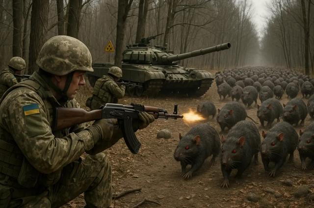 突变？切尔诺贝利发现蓝色的狗！是被核辐射变异了吗？