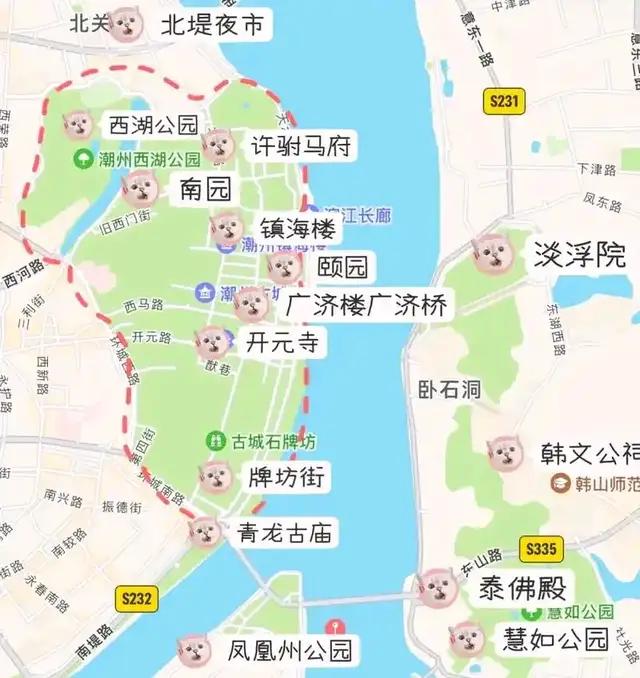 潮州西湖的葫芦山