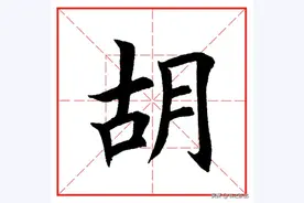 每日一字1099：胡图片