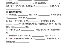 六年级下册语文（小升初）专题复习——根据课文内容填空图片