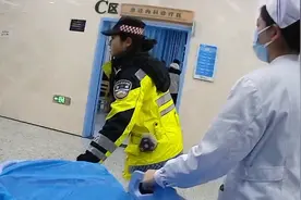 河南心梗患者来汉急救，武汉交警争分夺秒一路护送图片