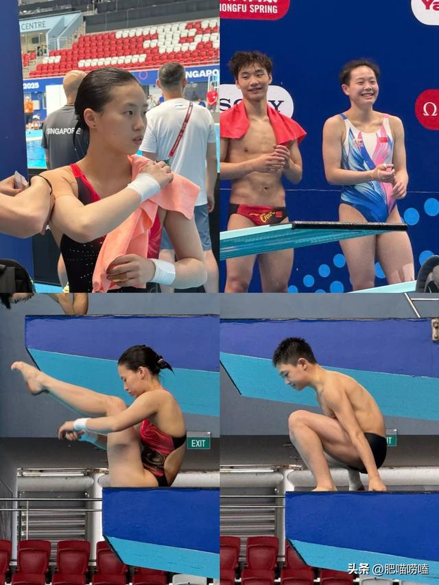 中国跳水队抵达新加坡：14岁新人登场，全红婵缺席，陈芋汐很开心