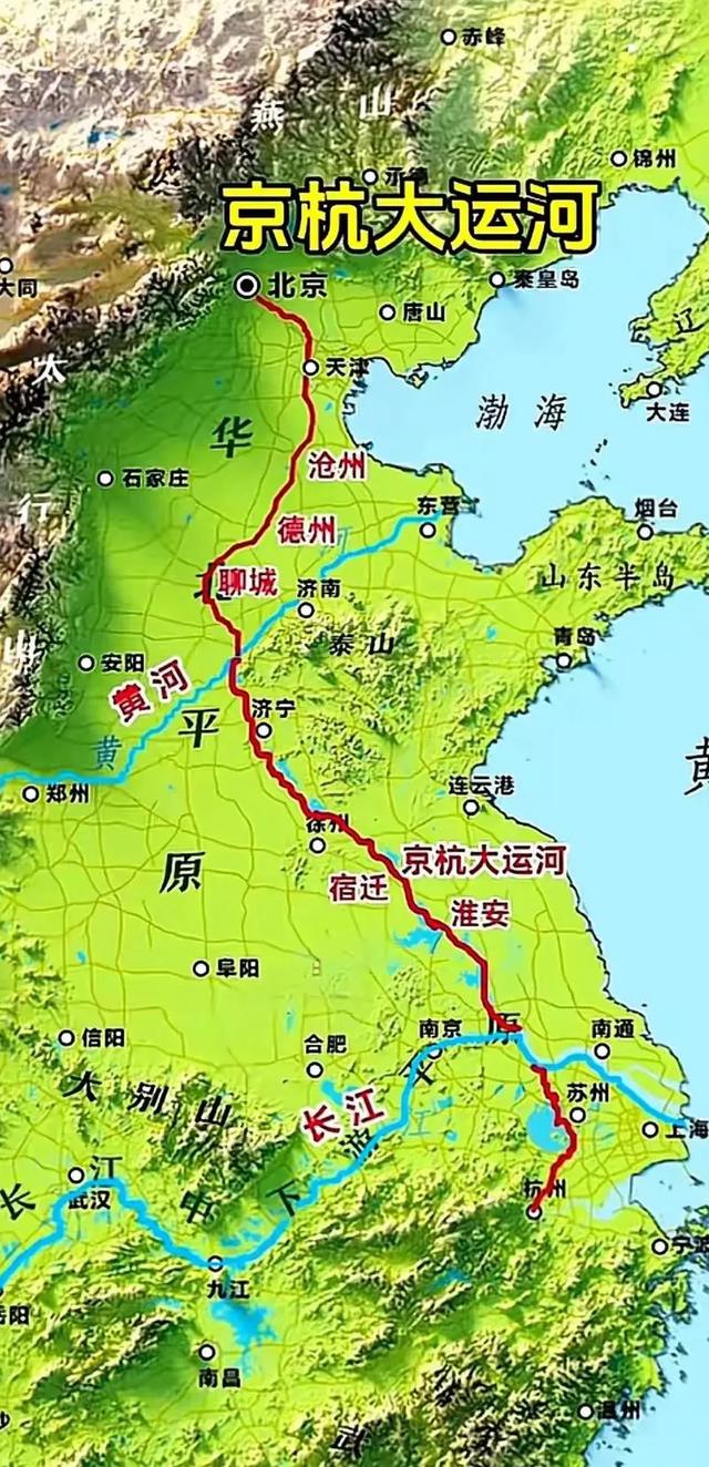 京杭大运河及其分段