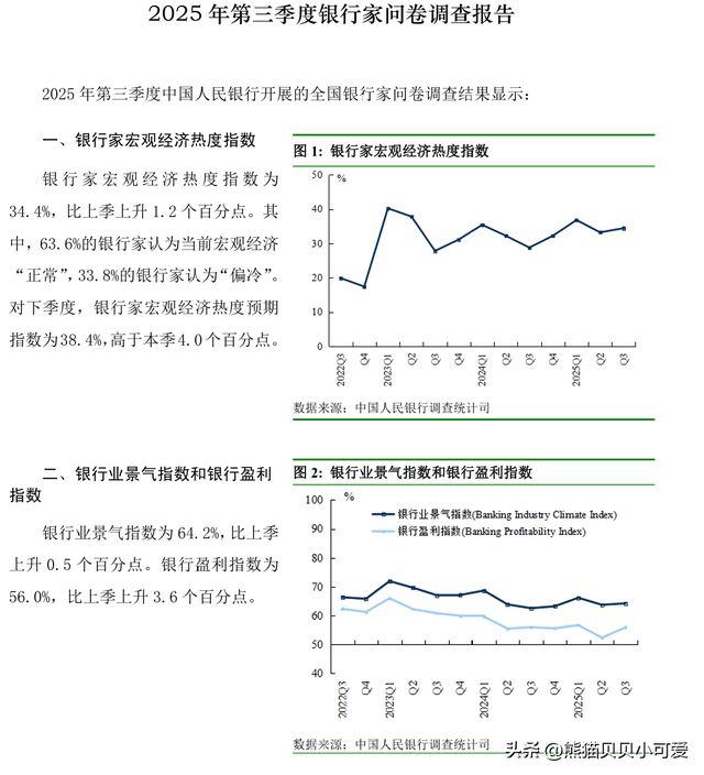 从国家央行最新的季度调查报告	，能看到信息和预期层面哪些信号？