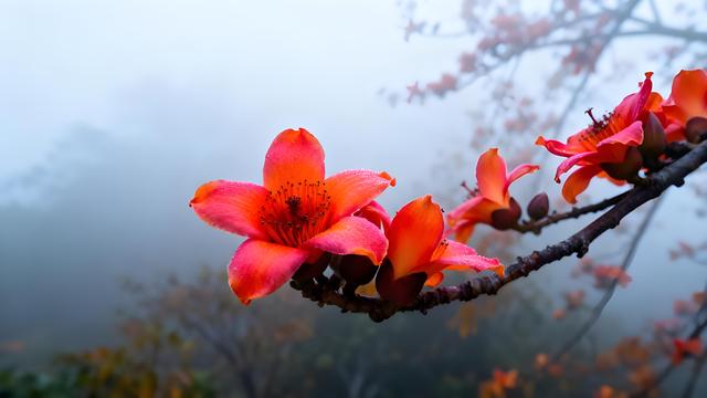 桂棹欸乃摇碎一江秋色，木棉灼灼织就绿城诗章！南宁暖霭中的花影