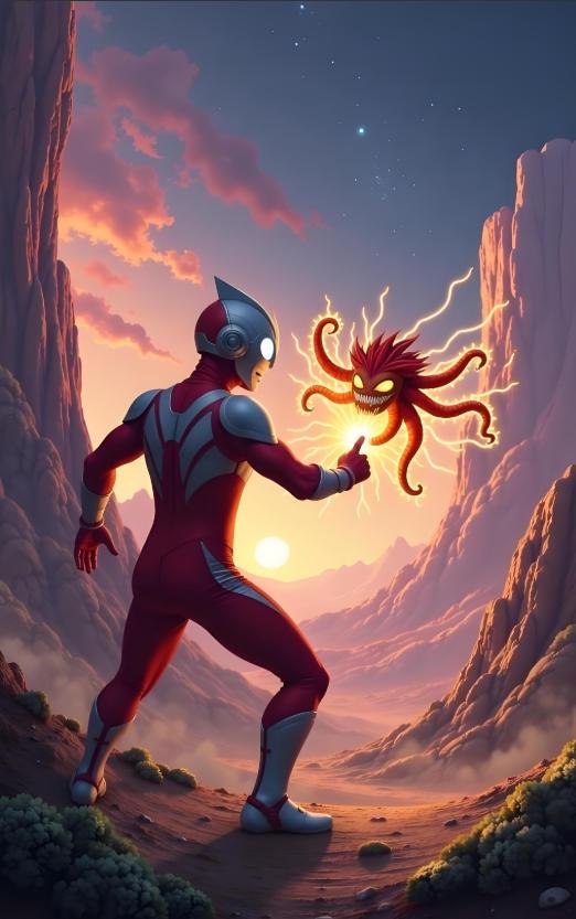 奥特曼打小怪兽