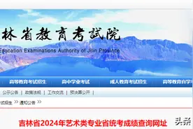 刚刚！吉林省2024年艺术类专业省统考成绩查询网址公布图片