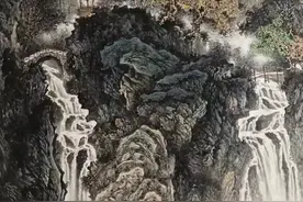 精品八尺山水国画图片