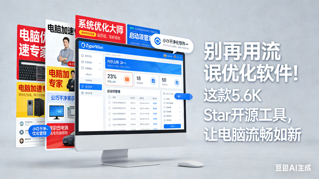 别再用流氓优化软件！这款5.6K Star开源工具，让电脑流畅如新