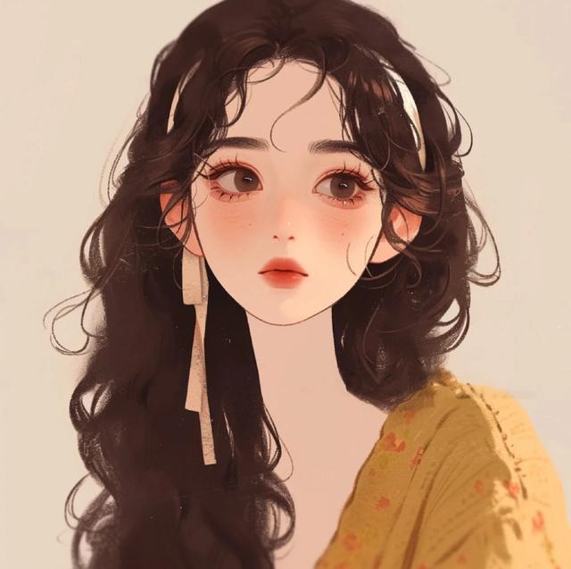 简单气质女生头像