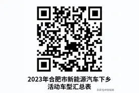 合肥新能源汽车下乡活动开启 每人补贴5000元图片