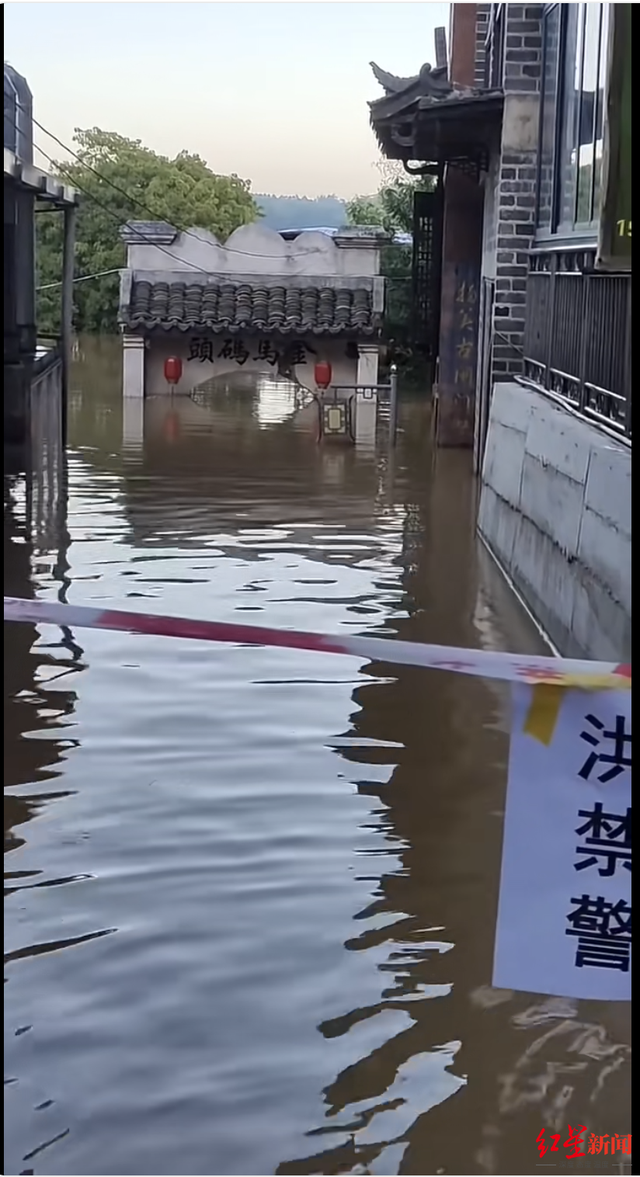 南宁扬美古镇遇洪水被淹？当地回应