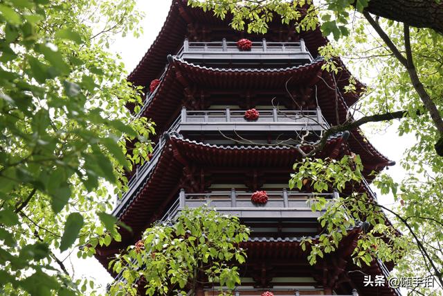 实拍上海嘉定安亭老街永安塔，九层六面总高５６．８８米