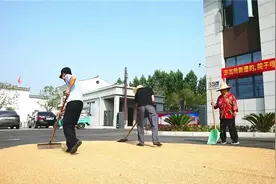 “派出所新建的，院子嘎嘎大，欢迎来晒粮！”图片