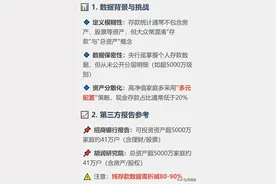 DeepSeek总结：我国存款超过5000W的家庭有多少！看完惊呆了图片