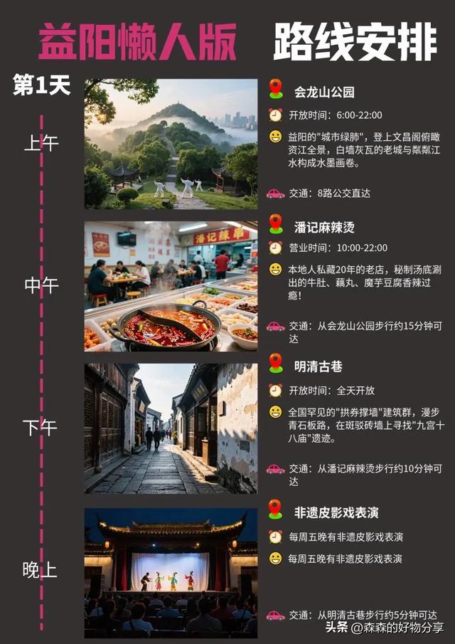 益阳3日漫游指南