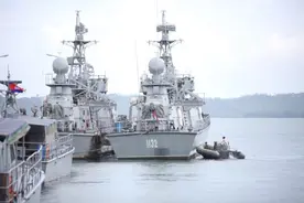 中国军舰停靠数月，智库推测海外新基地，柬埔寨国防部：训练用途图片