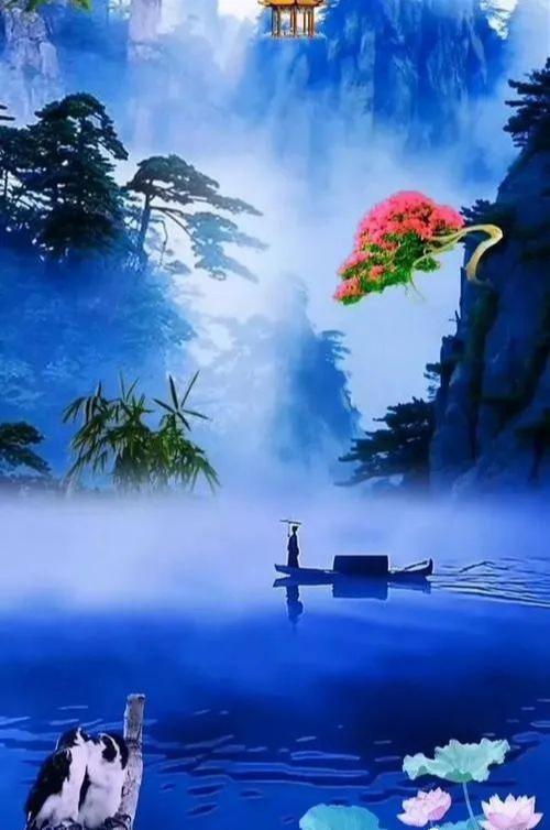 这才是真正的人间仙境，云雾缭绕，诗情画意的美！