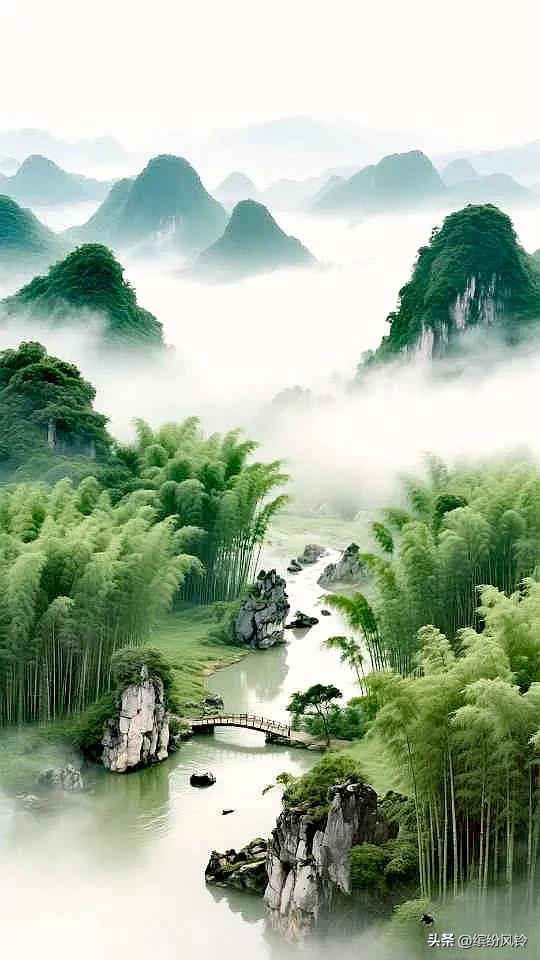 青山如黛，碧水长流