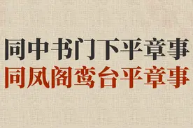 “同中书门下平章事”这官名太拗口，哪个天才取的？是个什么官？图片
