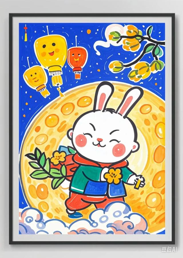 简笔画最全中秋节主题绘画＋绘画思路，张张创意满满！