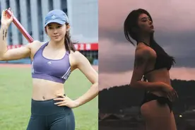 吴艳妮大秀火辣身材！晒3点式比基尼，名模级绝顶身材掀粉丝躁动图片