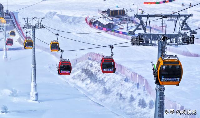 山阴县，雪后的广武国际滑雪场