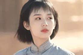 周也民国短发造型也太美了，好有灵气的小女孩图片