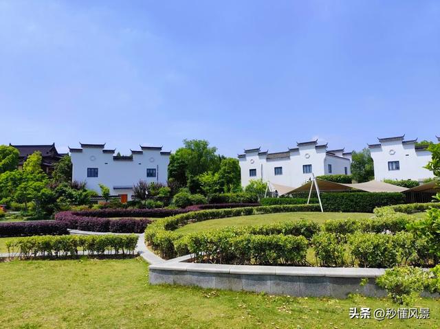 上海偏僻小众的公园，能看到很多徽派建筑，还以为来到安徽宏村！