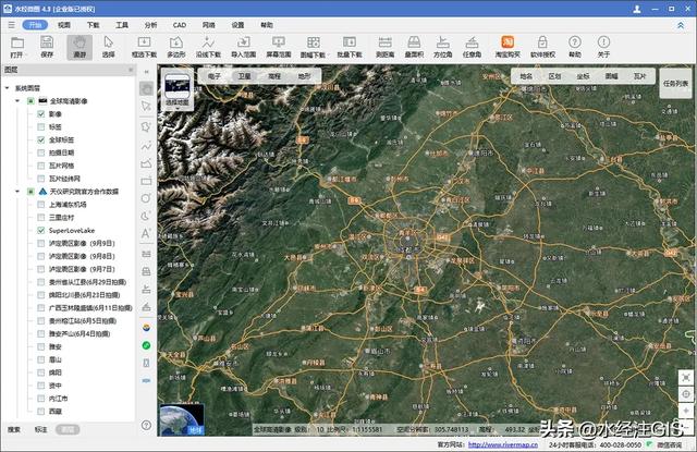 天地图风格的全球地名路网标签瓦片