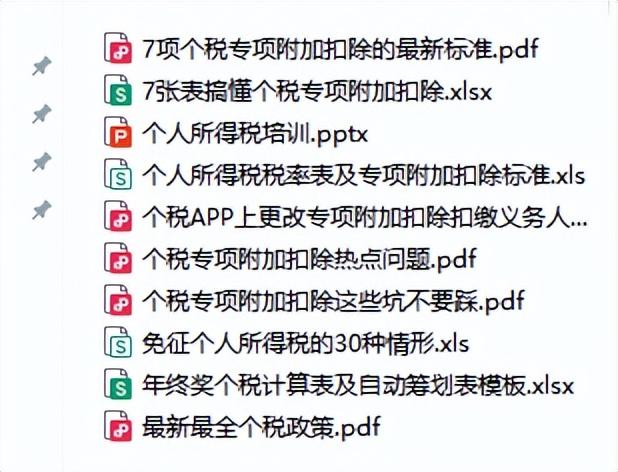 个税税率2025最新标准+个税专项附加扣除2025+个人所得税的申报