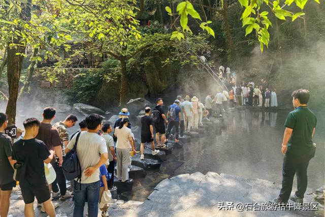 秋色泼染牯牛降，山水如画正当时