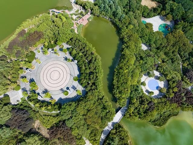 西安中湖公园 绿意盎然 园景如画