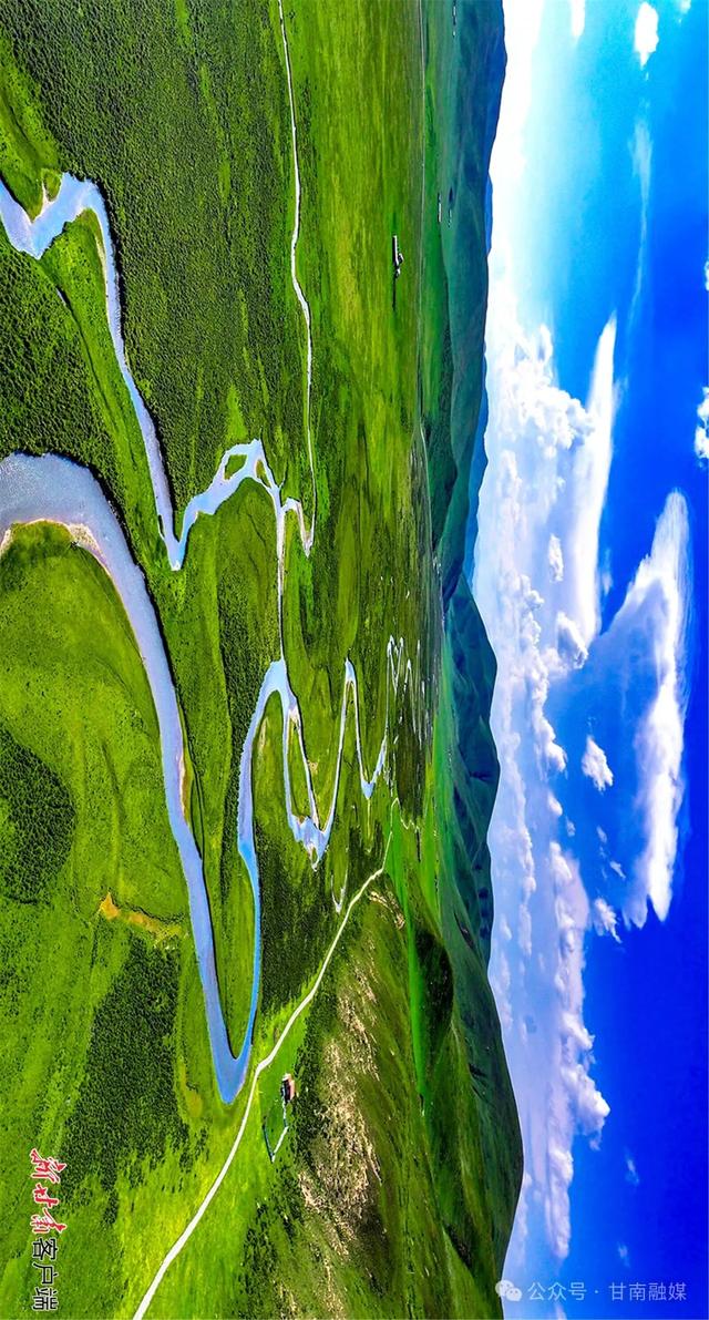 甘南:天蓝地绿 水清景美