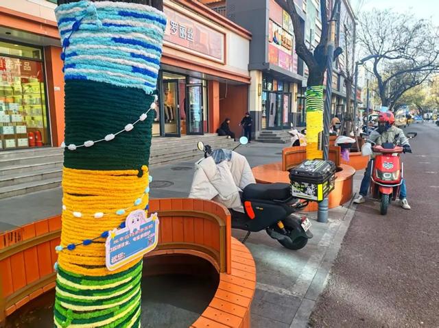 毛线织就小暖衣，石景山这里的树秒变萌系选手