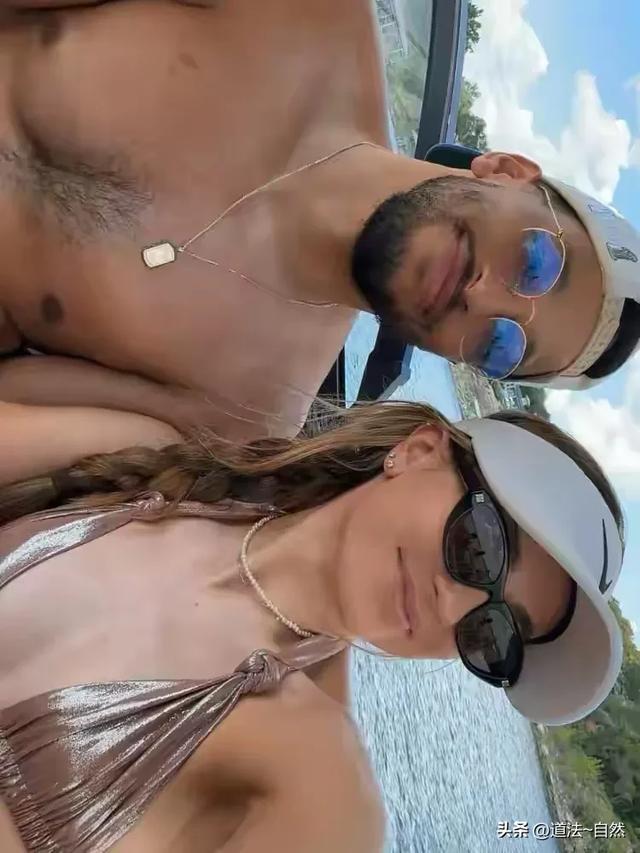 这腿这么长????！罗伯森和妻子瑞秋蜜月期度假冲浪