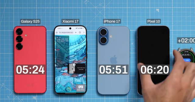 小米 17 对比 Galaxy S25、Pixel 10、iPhone 17 – 根本没法比！