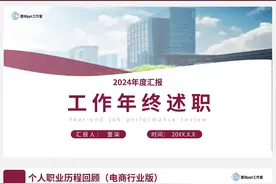 如果你的年终总结或工作汇报时感到无从下手，参考我的PPT模板！图片
