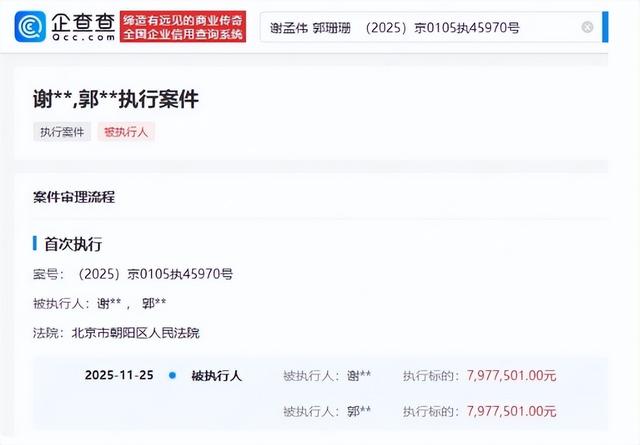 法院出手	，嘎子哥谢孟伟再迎噩耗，老婆跑路传闻真相大白才两个月