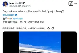 外交部发言人毛宁点赞武汉空轨：你知道世界第一条飞行地铁在哪儿吗？图片