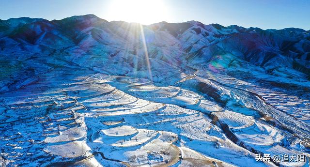 景泰：古城雪山沐夕阳