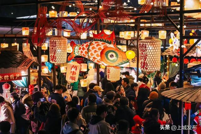 鱼灯巡游、国潮快闪、花灯美陈……上城元宵限定，绝对热闹！