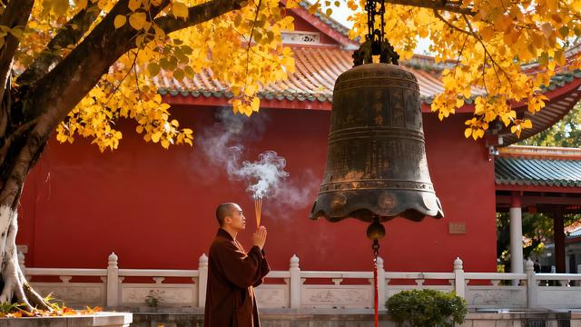 粉黛染霞闽水秋，银杏铺金古厝游 —— 福州秋色里的时空交响