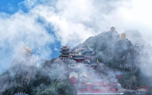 雨后清晨，老君山的云海也太！美！了！