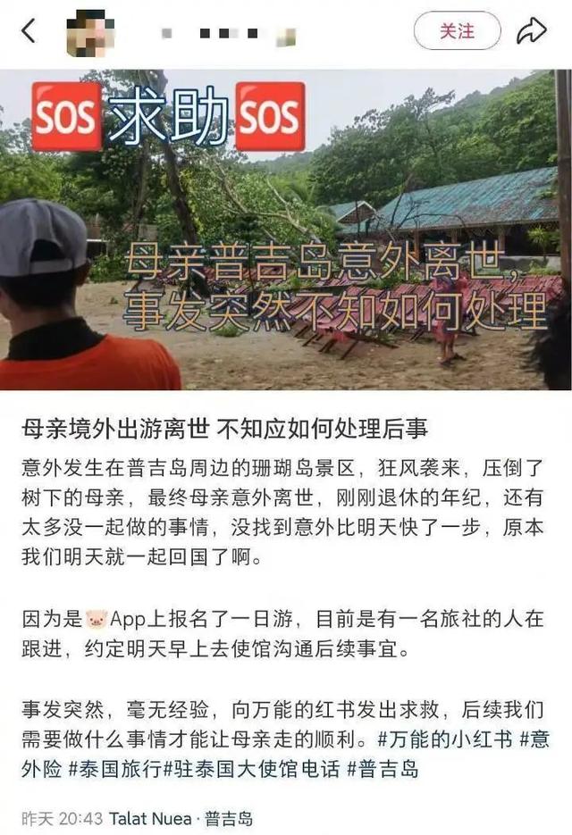 刚刚证实：中国女游客被砸中身亡！女儿崩溃：原计划次日回国，“刚退休的年纪，没想到意外快了一步”