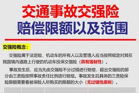 交通事故交强险的赔偿限额及赔偿范围图片