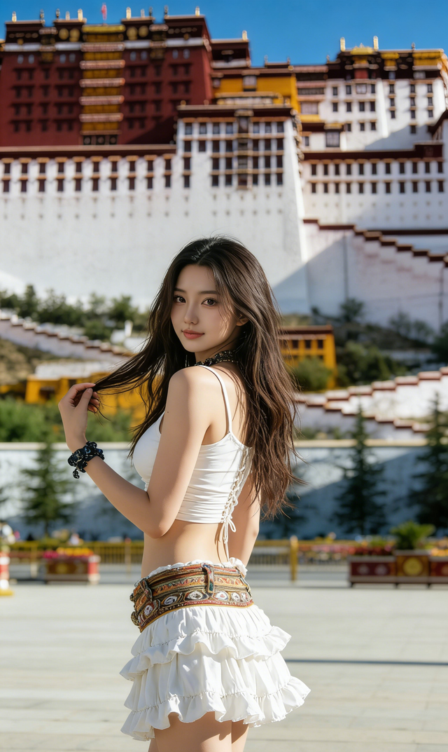 被日光裹住的瞬间，我成了布宫风景的一部分。