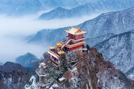 2023年初雪驾到 终南山·南五台惊艳来袭！图片