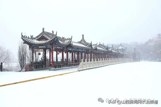 【沁县】初雪润水城：雪后小城绘就生态画卷