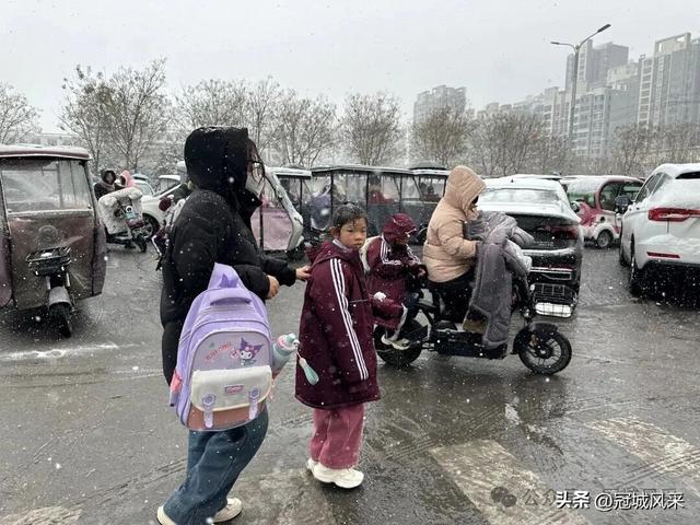 2025年冠县第一场冬雪